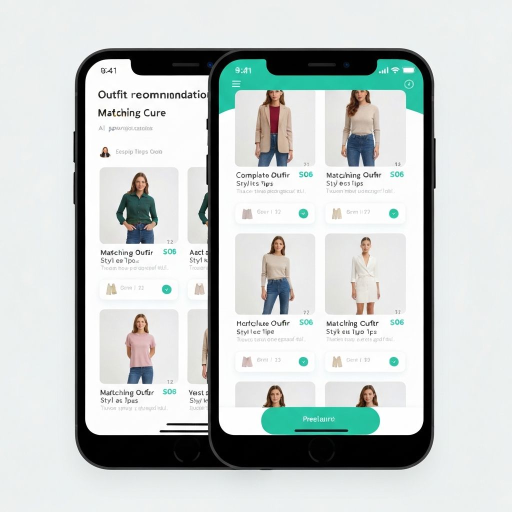 Personalized style recommendations interface with AI-powered suggestions